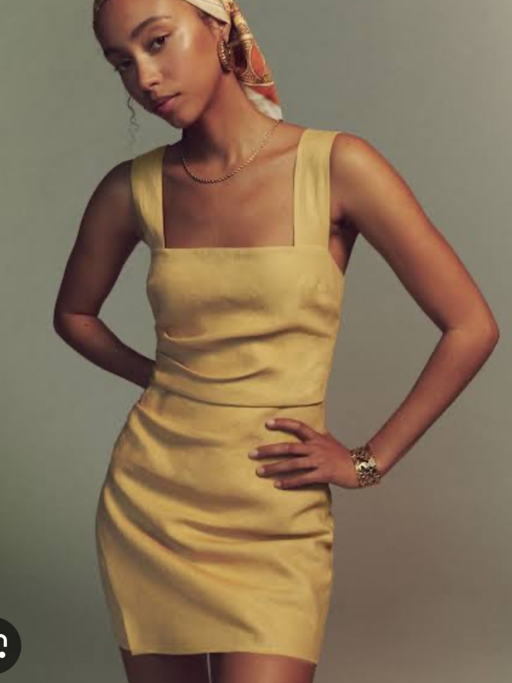 Reformation Kerrigan dress in Tuscan sun